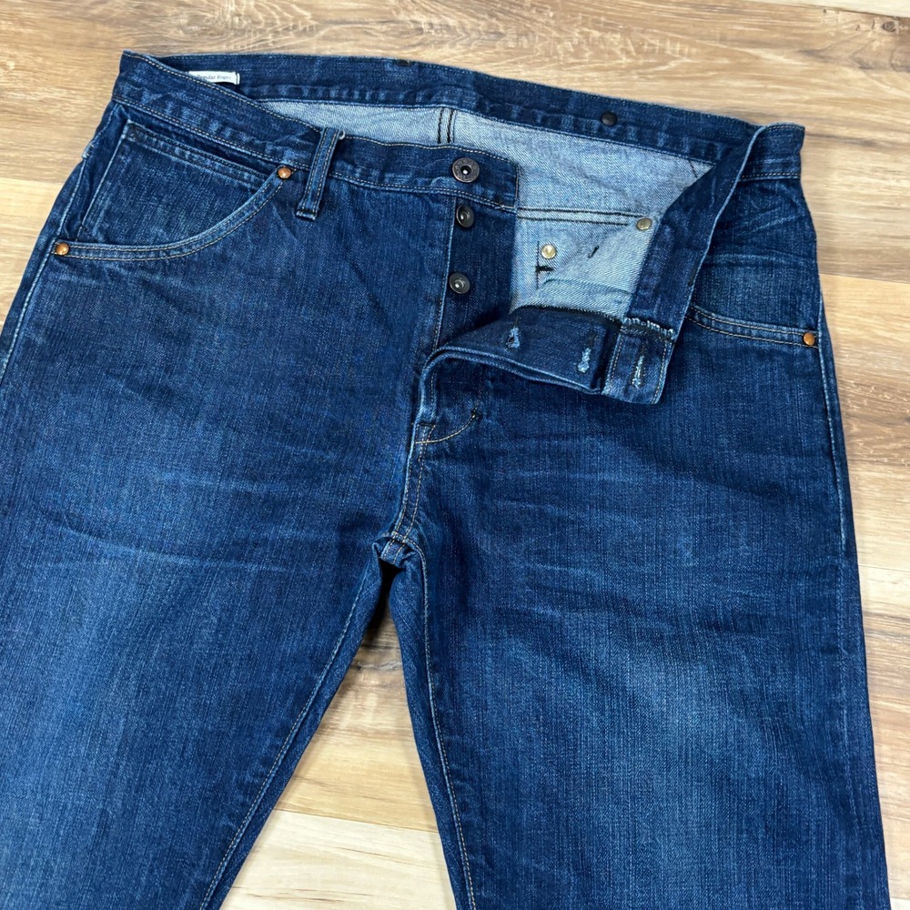 BLKSMTH Regular Roger Jeans Mens 32 Selvedge Denim Heritage Straight Indigo USA